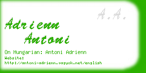 adrienn antoni business card